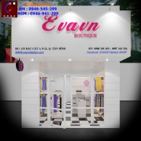 Thiết kế cửa hàng thời trang cao cấp Evavn Boutique